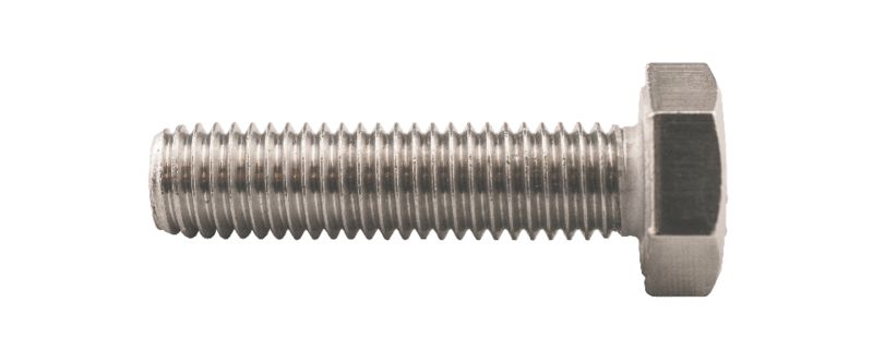 550422 Sekskantskrue A4 DIN933 (a) 550422 Sekskantskrue A4 DIN933 (a)