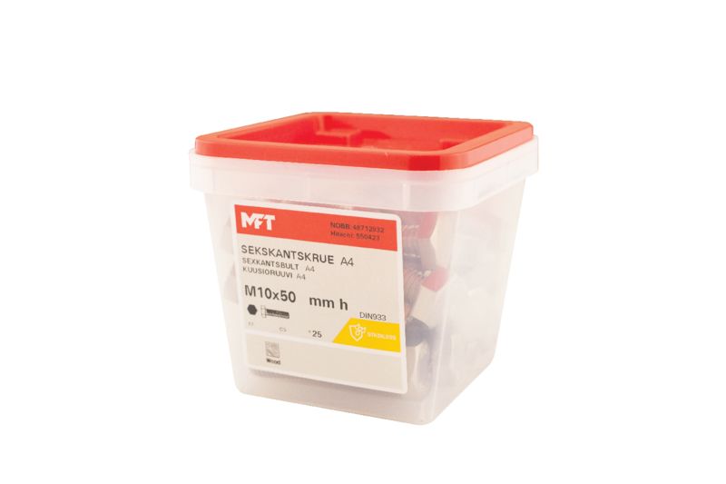 550423 Sekskantskrue A4 DIN933 (c)