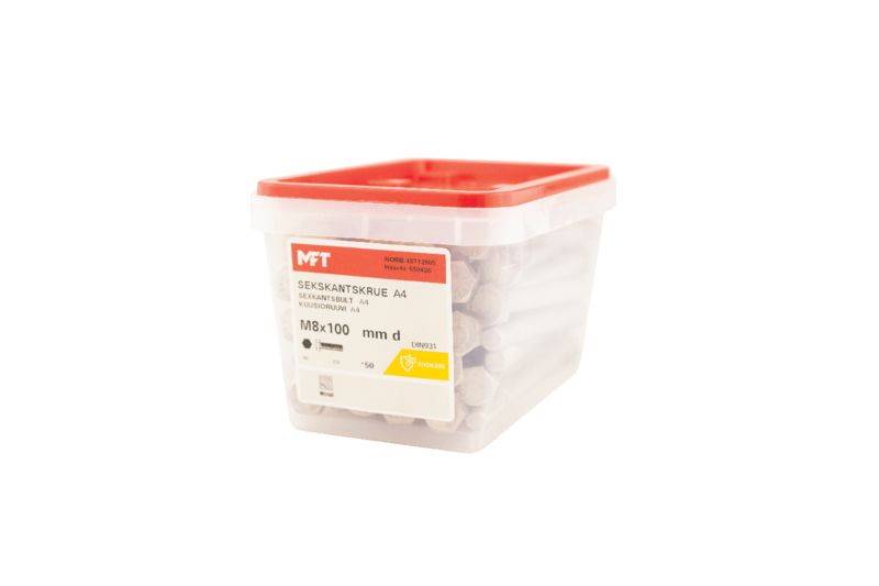 550420 Sekskantskrue A4 DIN931 (c)