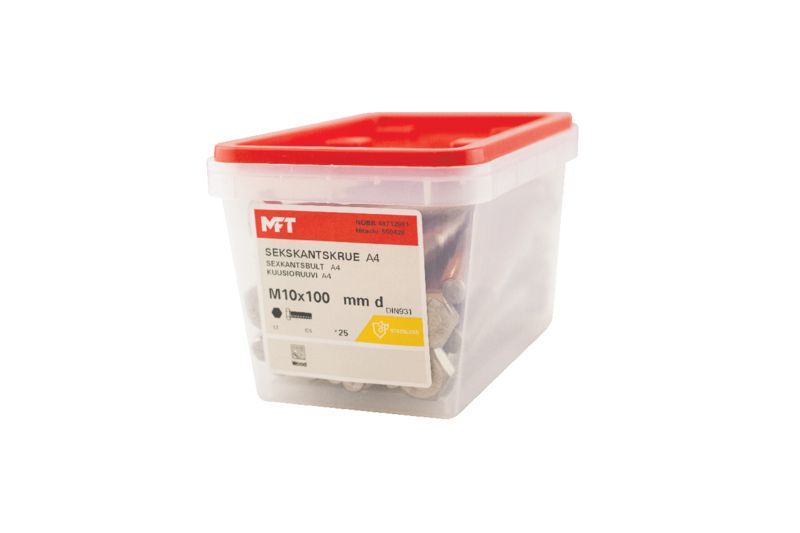 550428 Sekskantskrue A4 DIN931 (c)